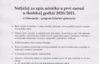 Natječaj za upis u prvi razred  u školskoj godini 2020./2021.